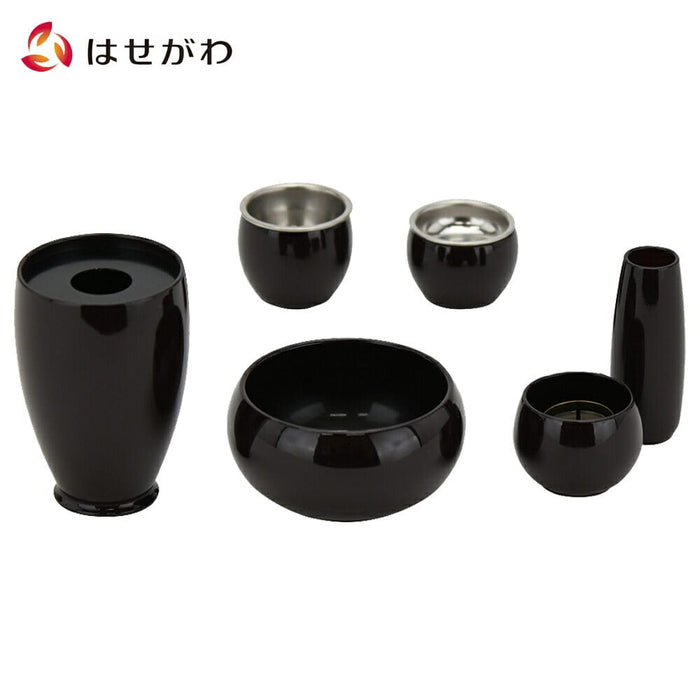 仏具 六具足 彩り 丸型 溜 特徴 1