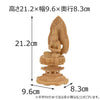 仏像 本尊 大日 ツゲ眼入 上彫八角 火炎金泥 2.0寸 特徴 2