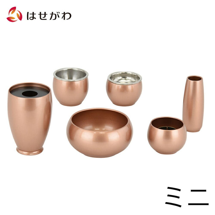 仏具 六具足 彩り 丸型 橙 ミニ 特徴 1