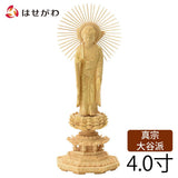 仏像 本尊 東 阿弥陀如来 ツゲ眼入金泥 4.0寸 特徴 1