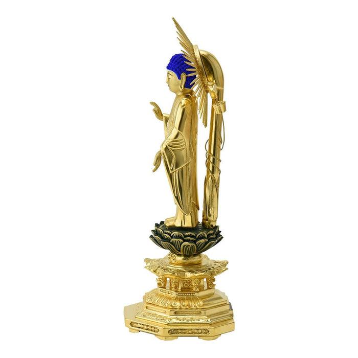 仏像 本尊 東 木製 肌粉 八角 4.5寸 特徴 3