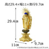 仏像 本尊 西 木製 肌粉 八角 4.5寸 特徴 2