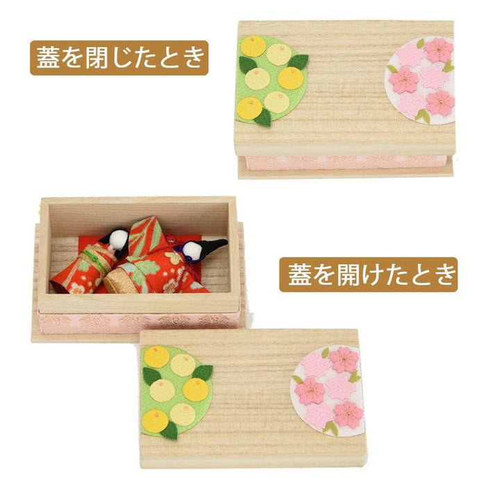 お供え物・お飾り ちりめん 季節のしつらい箱 桃の節句 特徴 4