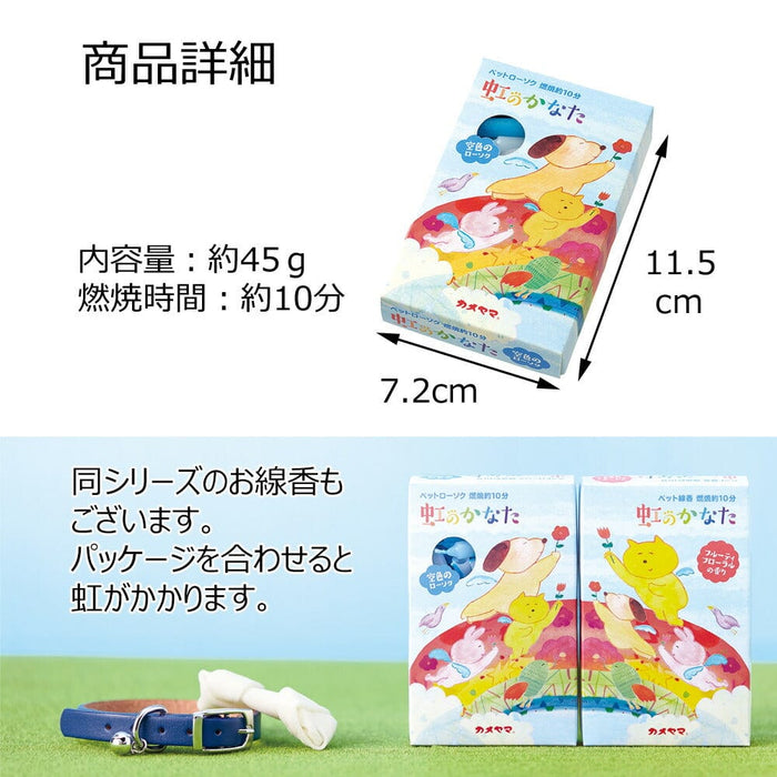 ペット供養 ローソク 虹のかなた 空色 特徴 3
