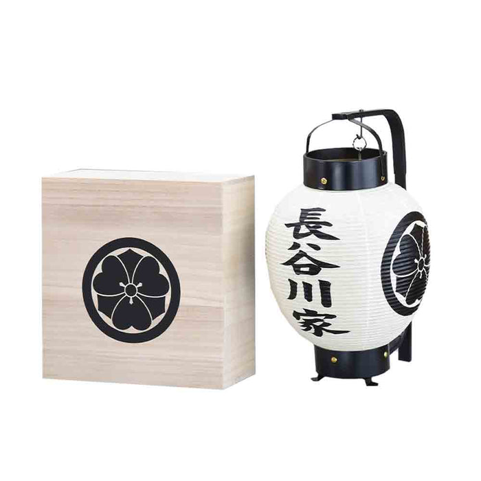 盆提灯 弓張 九子 桐箱入 正面家名・左右面家紋 特徴 4