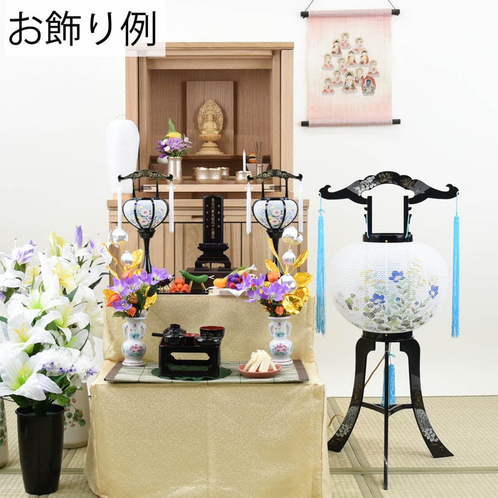 盆提灯 回転 こもれび 菊桔梗 特徴 3