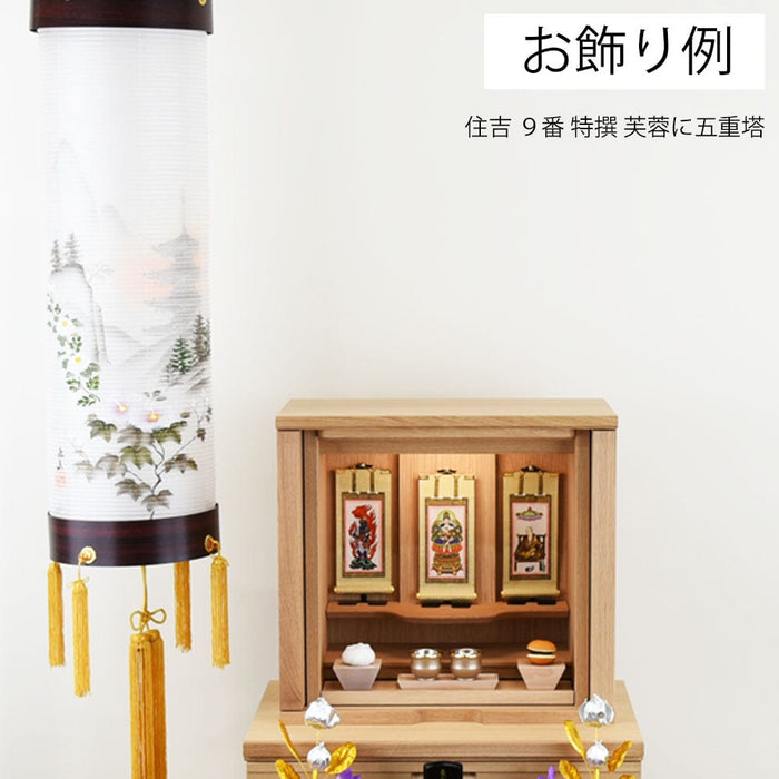 盆提灯 住吉 ９番 特撰 芙蓉に五重塔 特徴 9