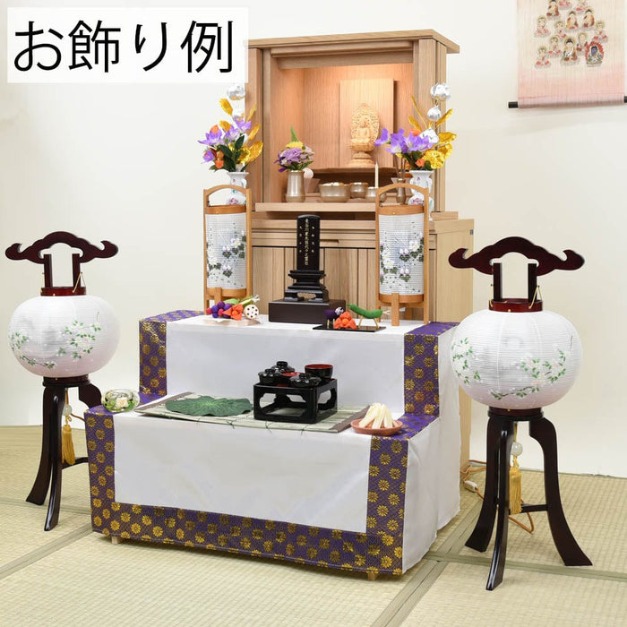 盆提灯 姫行灯 桜花山水 二重 対 特徴 3