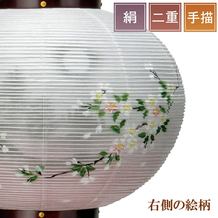 盆提灯 姫行灯 桜花山水 二重 対 特徴 7