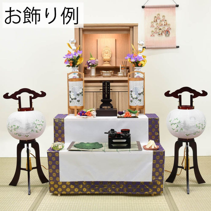 盆提灯 姫行灯 桜花山水 二重 対 特徴 12
