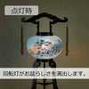 盆提灯 回転 あかり 綾型 10号 蒔絵絵入 特徴 4