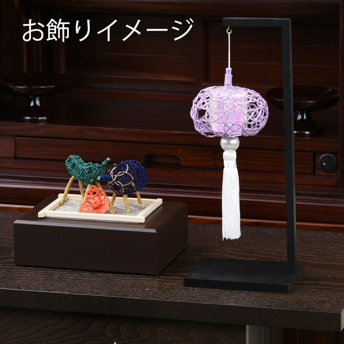 お供え物・お飾り 【WEB限定】盆帰郷 桔梗銀 大 台付 特徴 4