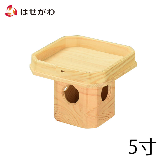神棚 神具 三宝 白木 箱入 5.0寸 特徴 1
