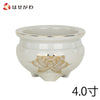 仏具 香炉 白金蓮 4.0寸 特徴 1