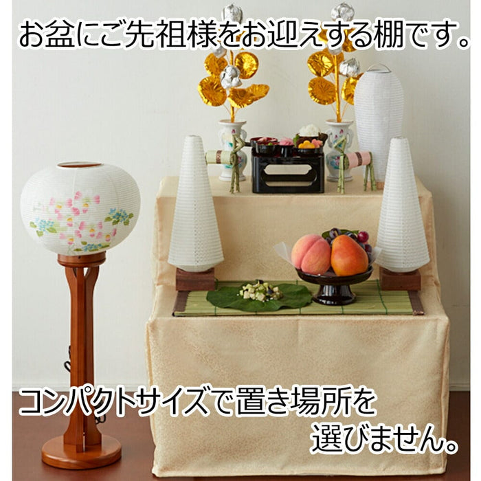 盆用品 盆棚 2段 54cm (ベージュどんす付き) 特徴 2