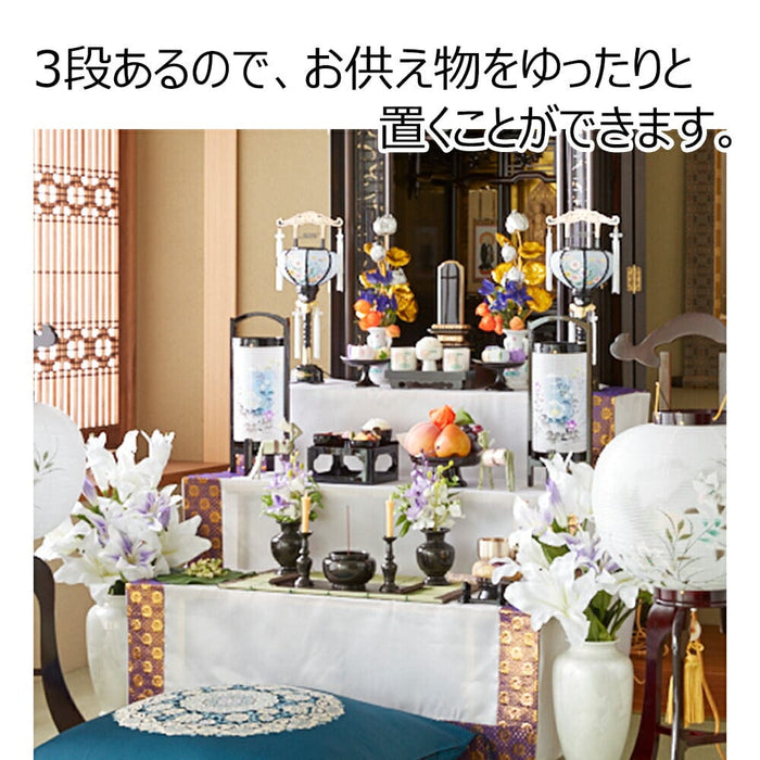 盆用品 盆棚 3段 83cm (金襴どんす付き) 特徴 3