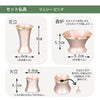 【WEB限定】仏壇 カルム オーク調 H41cm 仏具セットB リュシー ピンク 特徴 9