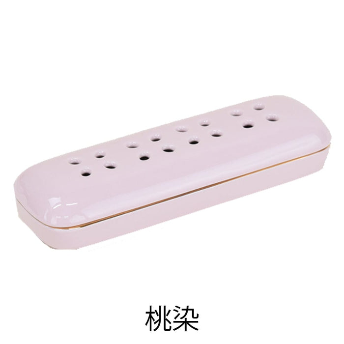 仏具 花摘 寝かせる線香皿 有田焼 大 瑠璃 桃染 特徴 7