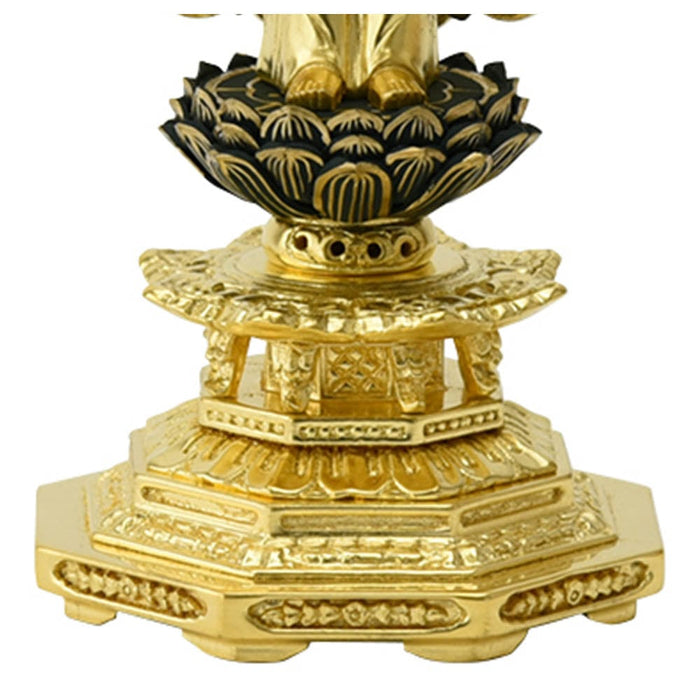 仏像 本尊 西 木製 肌粉 八角 3.5寸 特徴 5