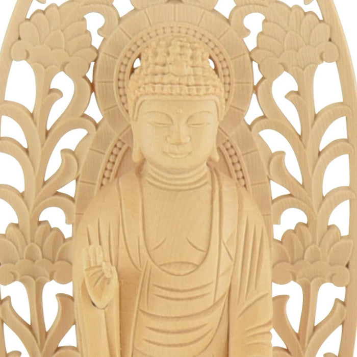 仏像 本尊 浄土 白木 丸台 4.0寸 特徴 4