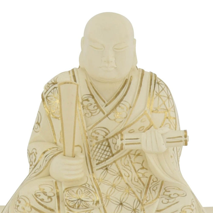 仏像 本尊 日蓮 ツゲ 金粉紋様 2.0寸 特徴 4