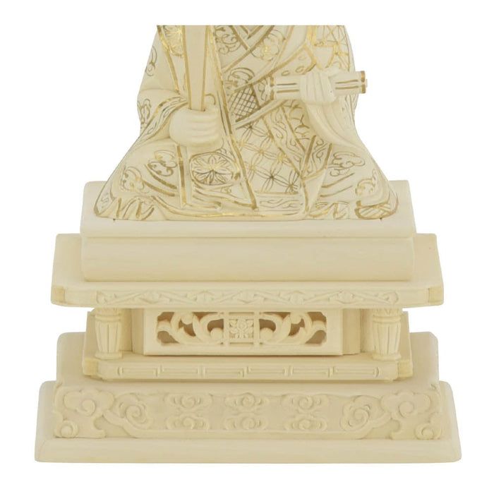 仏像 本尊 日蓮 ツゲ 金粉紋様 2.0寸 特徴 5